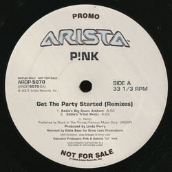 P!NK Get The Party Started (Remixes) VINYL 12" USED
