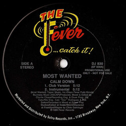 III Most Wanted Calm Down USED VINYL 12INCH PROMO STEREO
