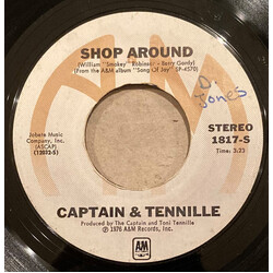 Captain And Tennille Shop Around USED VINYL 7INCH 45 RPM SINGLE STYRENE STEREO
