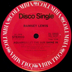 Ramsey Lewis Aquarius/Let The Sun Shine In / Just Can't Give You Up VINYL 12" USED