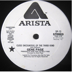 Gene Page Close Encounters Of The Third Kind Vinyl 12" USED