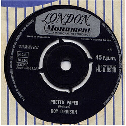 Roy Orbison Pretty Paper /  Summersong VINYL 7" USED
