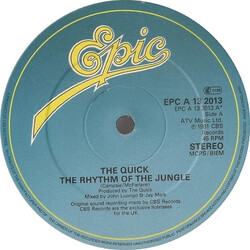 The Quick The Rhythm Of The Jungle USED VINYL 12INCH 45 RPM SINGLE