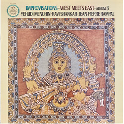 Yehudi Menuhin / Ravi Shankar / Jean-Pierre Rampal Improvisations - West Meets East - Album 3 Vinyl LP USED