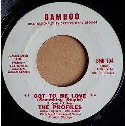 The Profiles (2) Got To Be Love (Something Stupid) / You Don't Care About Me USED VINYL 7INCH 45 RPM SINGLE PROMO