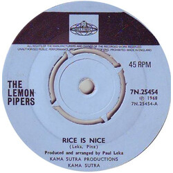 The Lemon Pipers Rice Is Nice USED VINYL 7INCH SINGLE 45 RPM