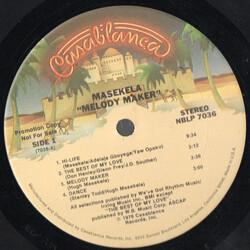 Hugh Masekela Melody Maker Vinyl LP USED