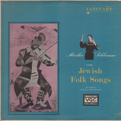 Martha Schlamme Sings Jewish Folk Songs Vinyl LP USED