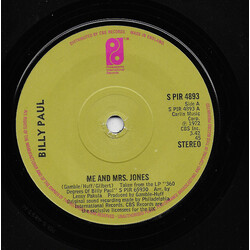 Billy Paul Me And Mrs. Jones USED VINYL 7INCH 45 RPM STEREO