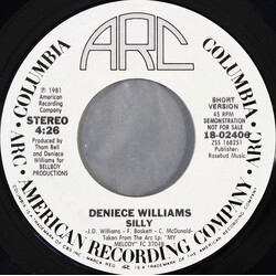 Deniece Williams Silly USED VINYL 7INCH 45 RPM PROMO STYRENE STEREO