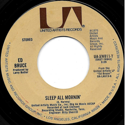 Ed Bruce Sleep All Mornin' Vinyl 7" USED