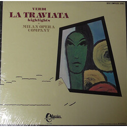 Giuseppe Verdi / Milan Opera Company La Traviata - Highlights Vinyl LP USED