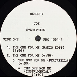 Joe Everything - The One For Me / Baby Don't Stop USED VINYL 12INCH