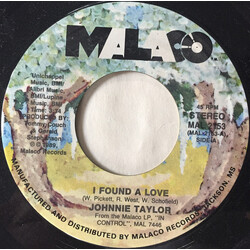 Johnnie Taylor I Found A Love / In Control USED VINYL 7INCH 45 RPM SINGLE STYRENE