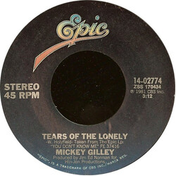 Mickey Gilley Tears Of The Lonely USED VINYL 7INCH 45 RPM STYRENE STEREO