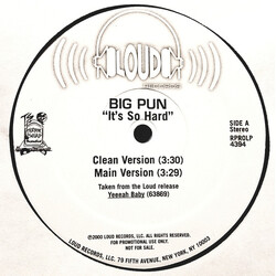 Big Punisher It's So Hard USED VINYL 12INCH PROMO