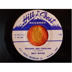 Billy Wayne Walking And Strolling / I Love My Baby USED VINYL 7INCH 45 RPM REISSUE