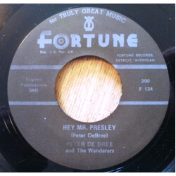 Pete De Bree And The Wanderers Hey, Mr. Presley / Long Tall Lou USED VINYL 7INCH 45 RPM SINGLE REISSUE