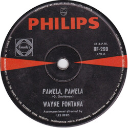 Wayne Fontana Pamela, Pamela USED VINYL 7INCH 45 RPM SINGLE REPRESS