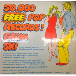 Manfred Mann & Mike Hugg Ski "Full-Of-Fitness" Theme Vinyl 7" USED