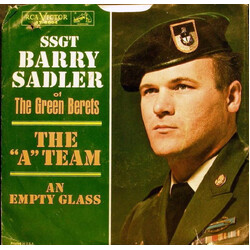Barry Sadler The "A" Team / An Empty Glass USED VINYL 7INCH 45 RPM