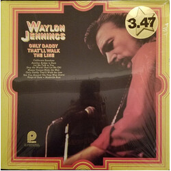 Waylon Jennings Only Daddy That'll Walk The Line Vinyl LP USED