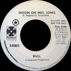 Bull (9) Diggin On Mrs. Jones USED VINYL 7INCH 45 RPM PROMO