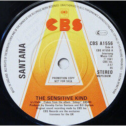 Santana The Sensitive Kind USED VINYL 7INCH 45 RPM PROMO