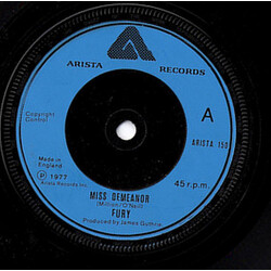 Fury (40) Miss Demeanor Vinyl 7" USED