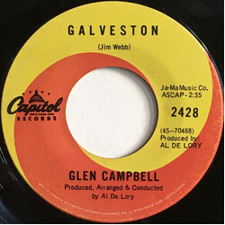 Glen Campbell Galveston / How Come Every Time I Itch I Wind Up Scratchin' You Vinyl 7" USED