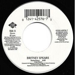 Britney Spears Sometimes USED VINYL 7INCH 45 RPM SINGLE STEREO