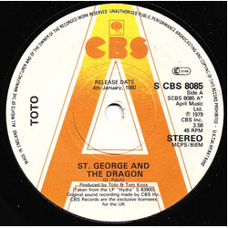 Toto St. George And The Dragon USED VINYL 7INCH 45 RPM PROMO STEREO