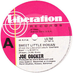 Joe Cocker Sweet Little Woman USED VINYL 7INCH 45 RPM SINGLE STEREO