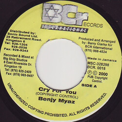 Benji Myaz / Carlton "Bubblers" Ogilvie Cry For You / Intl. Dub Sound Vinyl 7" USED