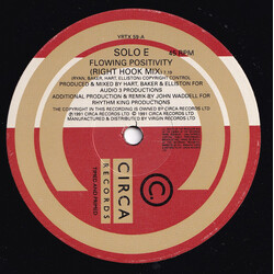 Solo E Flowing Positivity (Remix) USED VINYL 12INCH 45 RPM SINGLE STEREO