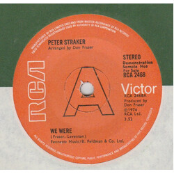 Peter Straker We Were USED VINYL 7INCH PROMO