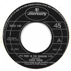 Faron Young It's Four In The Morning Vinyl 7" USED
