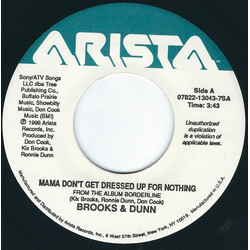Brooks & Dunn Mama Don't Get Dressed Up For Nothing / Tequila Town USED VINYL 7INCH 45 RPM