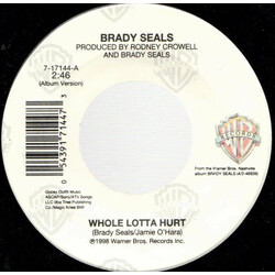 Brady Seals Whole Lotta Hurt / All My Devotion USED VINYL 7INCH 45 RPM SINGLE
