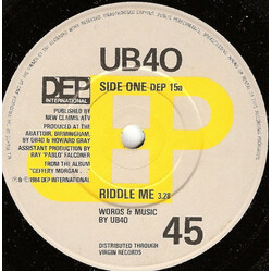 UB40 Riddle Me Vinyl 7" USED