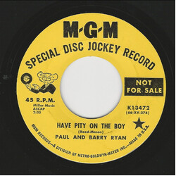 Paul & Barry Ryan Have Pity On The Boy USED VINYL 7INCH PROMO