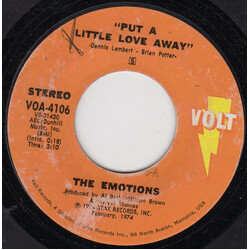 The Emotions Put A Little Love Away VINYL 7" USED