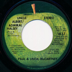 Paul & Linda McCartney Uncle Albert / Admiral Halsey VINYL 7" USED