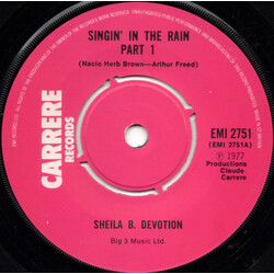 Sheila & B. Devotion Singin' In The Rain USED VINYL 7INCH SINGLE 45 RPM