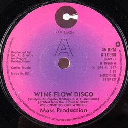 Mass Production Wine-Flow Disco / Fun In The Sun USED VINYL 7INCH 45 RPM