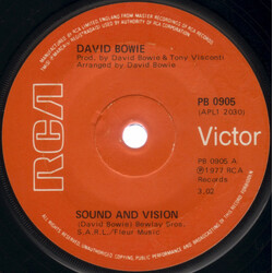 David Bowie Sound And Vision USED VINYL 7INCH 45 RPM