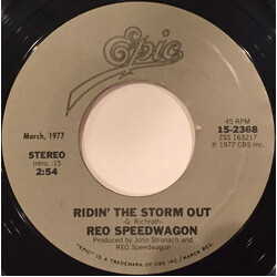 Reo Speedwagon Ridin' The Storm Out / Keep Pushin' USED VINYL 7INCH 45 RPM STYRENE