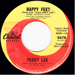Peggy Lee Happy Feet USED VINYL 7INCH 45 RPM SINGLE