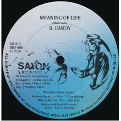 B. Candy Meaning Of Life Vinyl 12" USED
