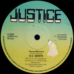 K.C. White / Dennis Alcapone Throw Me Corn Vinyl 12" USED